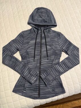 Lululemon Navy & White Striped Jacket
